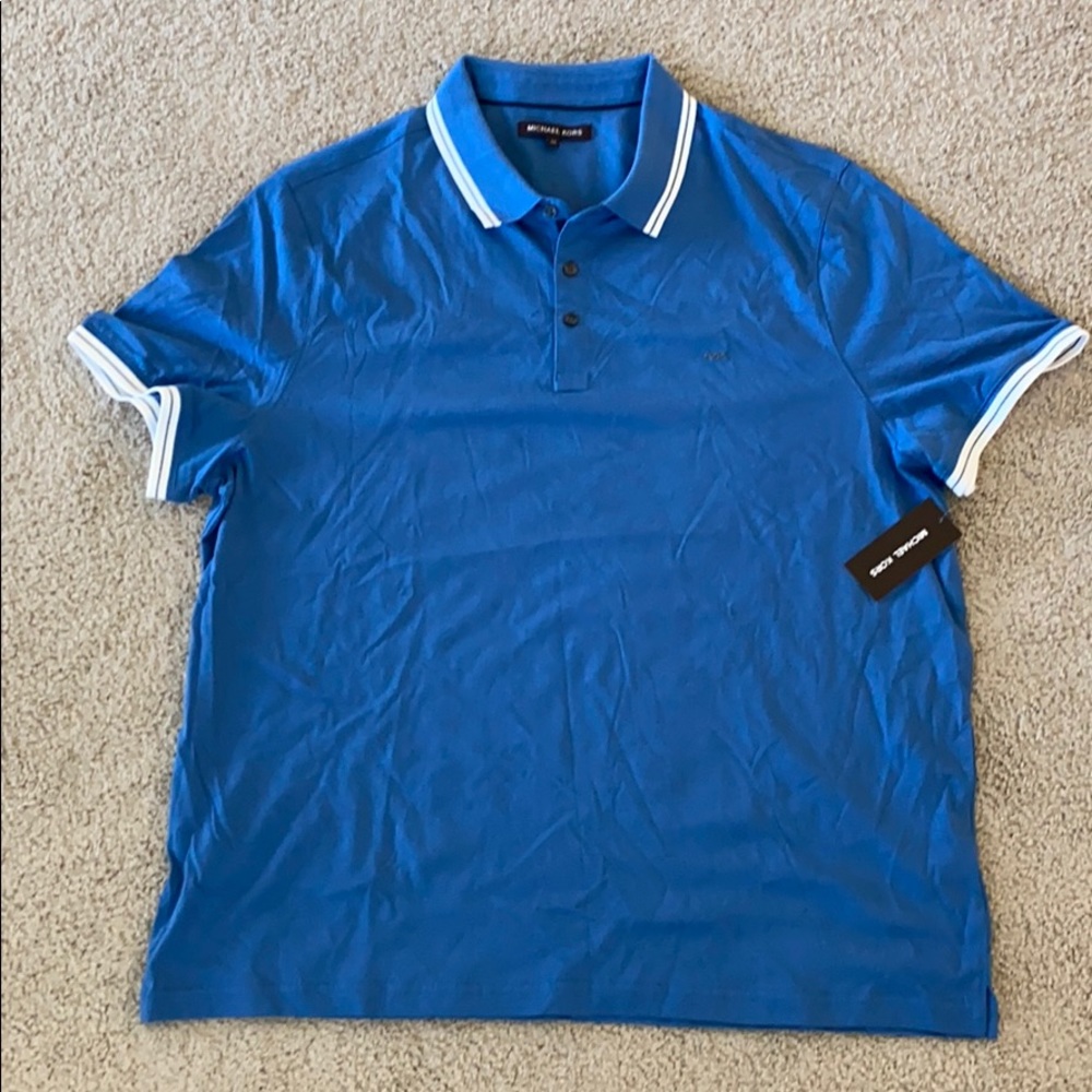 Michael Kors Men’s Blue Polo Size XXL